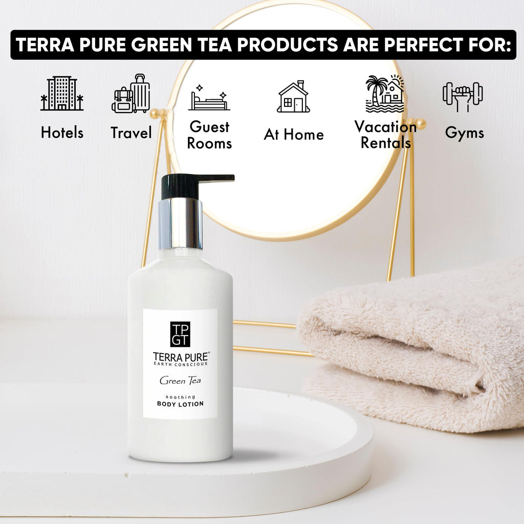 Terra Pure Green Tea Lotion, 10.14 oz. With Organic Honey And Aloe Vera (Single)