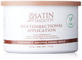 Satin Smooth Coconut Aroma Hard Wax, Vegan No-Strip Wax for All Hair Types, Multidirectional Application, Ideal for Sensitive Skin, Salon-Grade Hair Removal, 14 oz, 1-pack