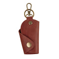 MAKYN Leather Wrap Keychain, Key Holder Pouch Keychain, Car Key Holder, Motorcycle Key Holder Organizer, Key Holder with Keyring (Cognac)