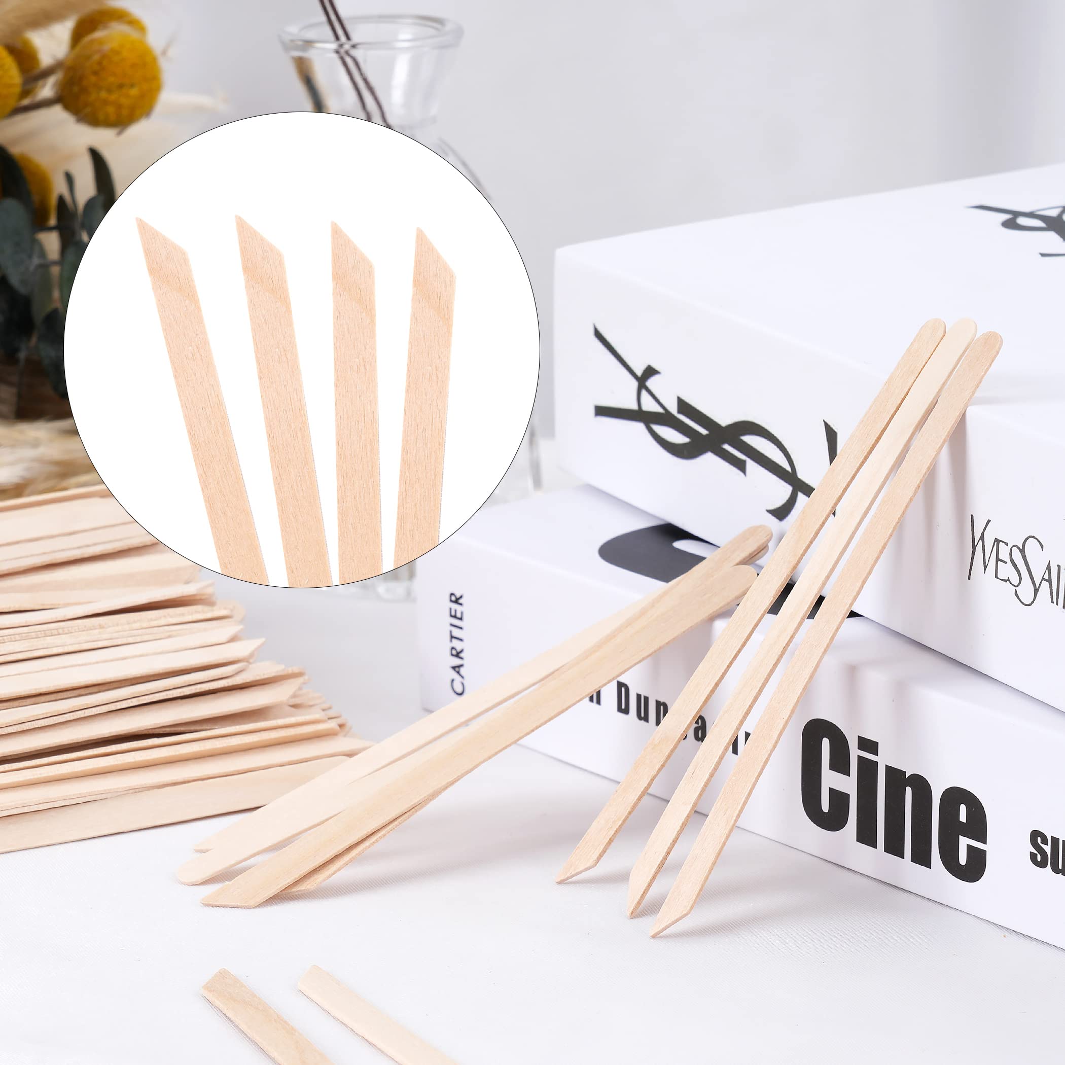 MMonDod 1200 Pcs Wooden Wax Spatulas, Small Waxing Applicator Sticks