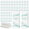 Moist Cotton Towel Bulk Moist Towelettes Individually Wrapped,White Towel Services,Refreshment Pre Moistened Towels for Dentist Travel Sport Party Hotel 50，Green tea (pack of 50, Cucumber)