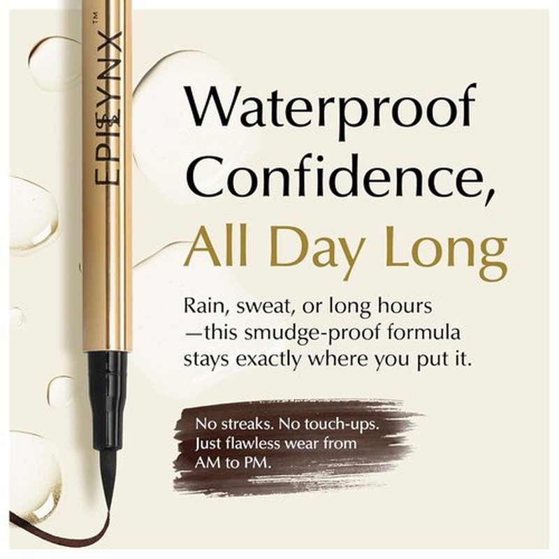 Skiennix Liquid Eyeliner - Hypoallergenic, Long-Lasting Waterproof Formula | Brown 2mL, Cruelty-Free & Vegan