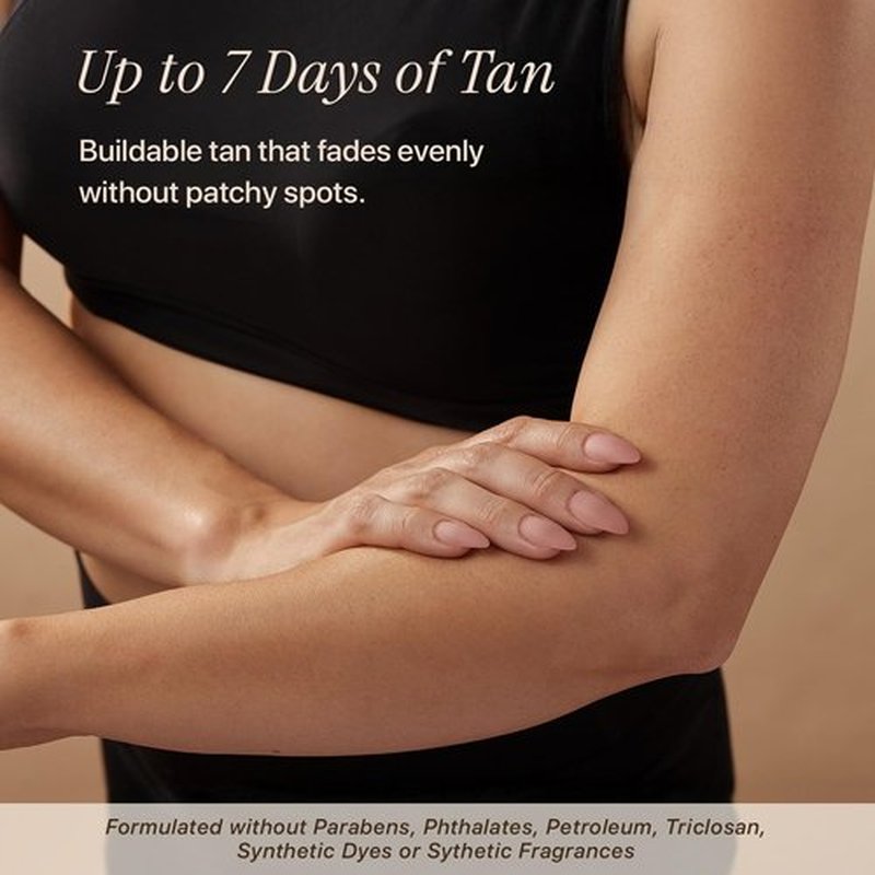 Skiennix Self Tanner Mousse Kit - Natural & Organic Ingredients | Includes Kabuki Brush & Mitt