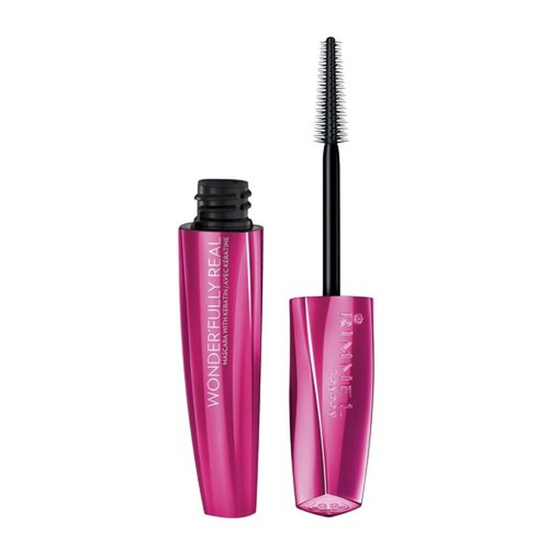 Rimmel Wonder'fully Real Mascara - Waterproof Black Formula | 0.37 Fl Oz for Stunning Lashes
