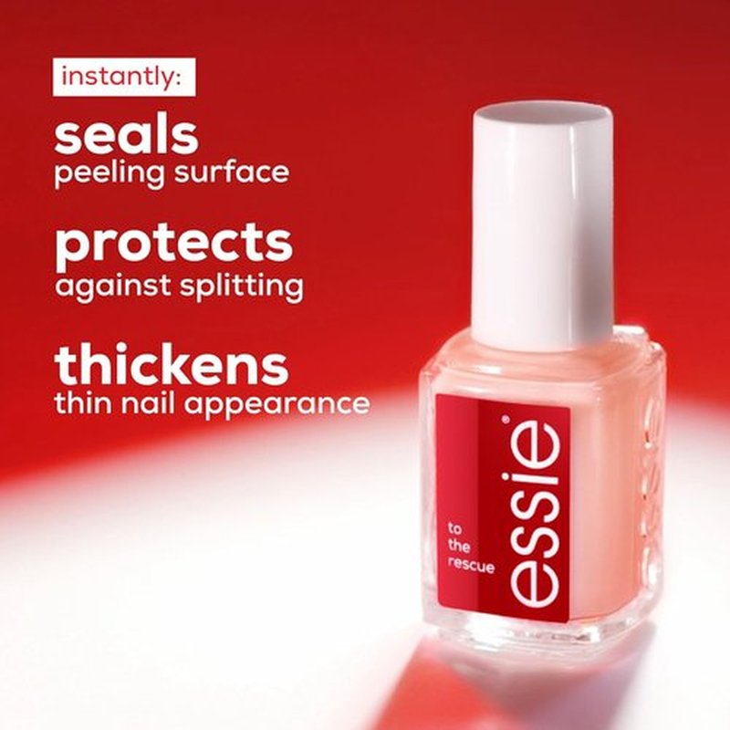 Essie Nail Care | UV Gel Damage Repair Treatment - To The Rescue Base Coat, 0.46 Fl Oz