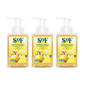 SoF Hydrating Foaming Hand Wash - With Organic Agave Nectar & Coconut Oil- Vegan & Non GMO- Free From Phthalates, Sulfates & Parabens- Lemon Verbena - 8 oz Bottle 3 Pack