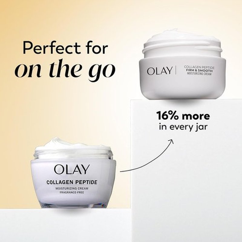 Olay Regenerist Radiance Collagen Peptide Face Moisturizer - Fragrance-Free, Hydrating Anti-Aging Cream | 2 Oz