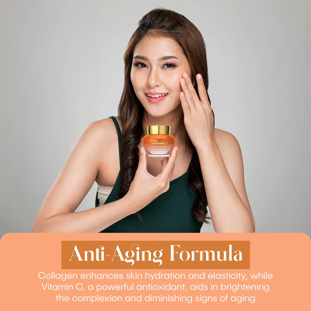 Skin Ceremony Collagen & Vitamin C Nourishing Moisturizer - Reduces Wrinkles & Fine Lines, Smooths Skin - Dermatologist Tested, Clean Beauty, Korean Skin Care - 1.69 FL.OZ. (2 Pack)