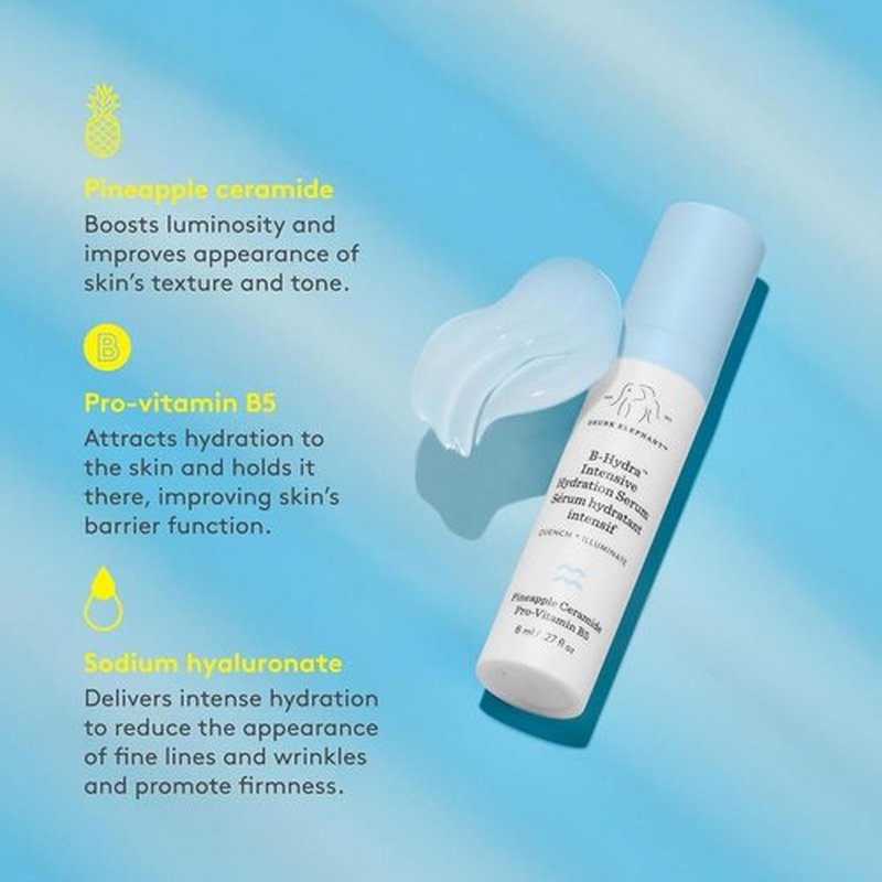 Drunk Elephant Hydra & Bright Skincare Set - C-Firma (9 ml) & B-Hydra (8 ml) - Clean, Cruelty-Free Formula