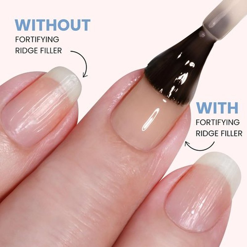 LONDONTOWN Kur Nail Ridge Filler - Smoother & Strengthener for Damaged Nails - Vegan, 0.4 Fl Oz