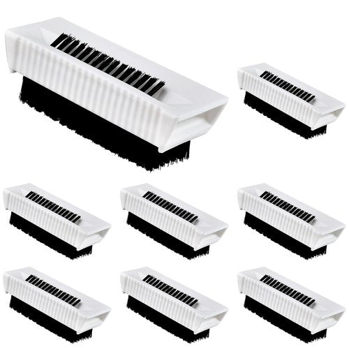 Aemygo 8 Pcs Hand Scrub Brushes for Nail Cleaning, Soft Fingernail Brush Non-Disposable Surgical Scrub Brushes with Nail Cleaner, Plastic Double-Sided Hand and Nail Cleaning Brush for Men Women Kids