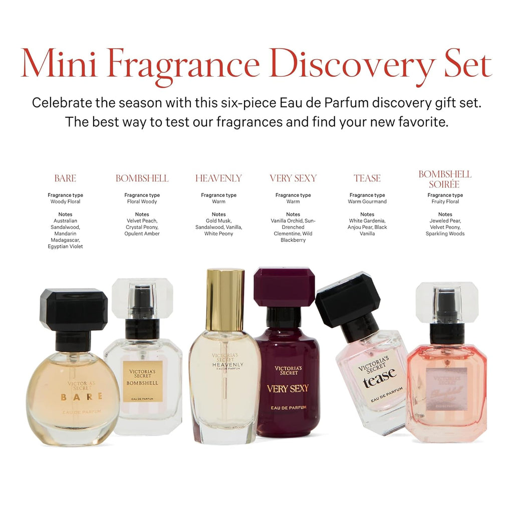 Victoria's Secret Mini Eau de Parfum Gift Set - Bombshell, Tease, & More | Perfect for Any Occasion