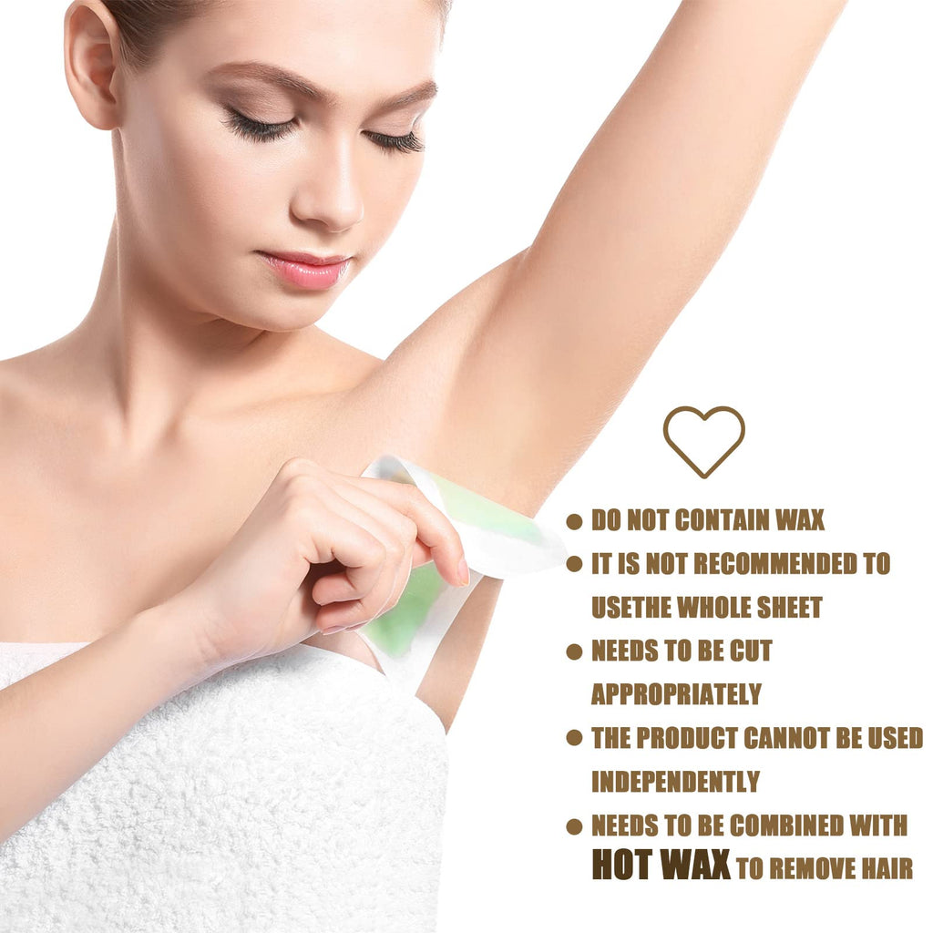 Leelosp 2000 Pcs Wax Strips for Hair Removal Non Woven Skin Body Facial Bikini Beauty Waxing Sheets Soft Wax Strips Paper Hair Removal Patch for Women Men Arms Legs Back Body Underarm Eyebrow Armpit
