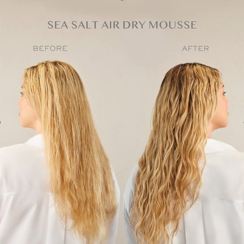 Kristin Ess Hair The One Signature Set - Lightly Clarifying Sulfate Free Shampoo, Hydrating Conditioner + Texturizing Sea Salt Air Dry Volumizing + Non Sticky Mousse for Wavy + Curly Hair (Pack of 3)