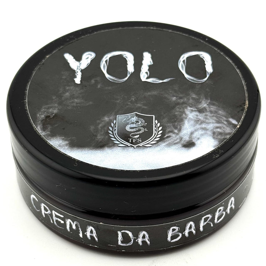 TFS Torino Yolo Shaving Cream 150 ml – Mango & Shea Butter Formula with Argan & Castor Oil – Smoky Tea & Tobacco Fragrance – Protective & Moisturizing Shave Cream