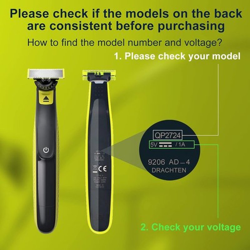 BENSN 5V1A Charger for Philips Norelco OneBlade | Compatible with QP2724, QP2834, QP1924 & More