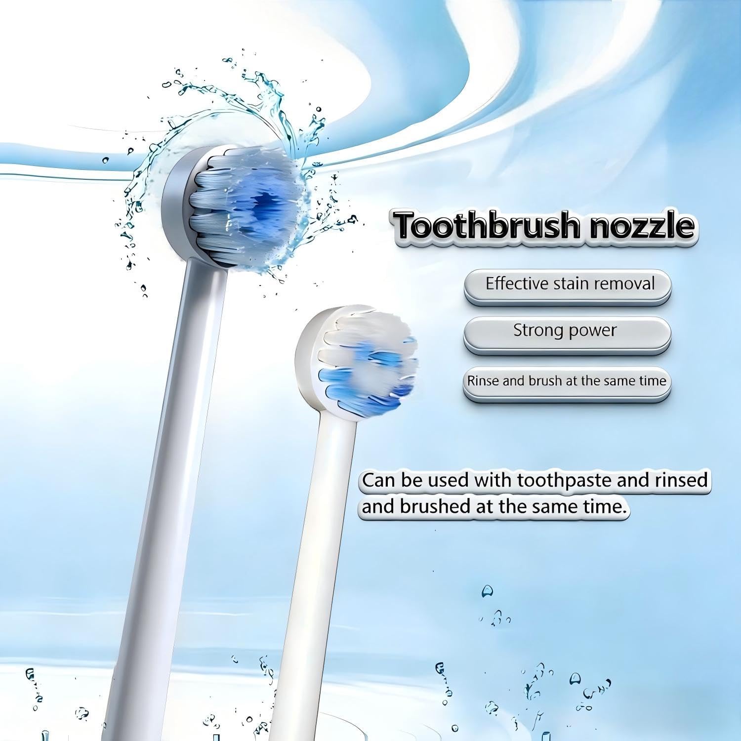 3Pack Replacement Toothbrush Heads for Waterpik Water Flossers, Replacement Picks Compatible with Waterpik, Replacement Heads for Water Pick flosser.(Assorted Brushhead, Random Delivery)