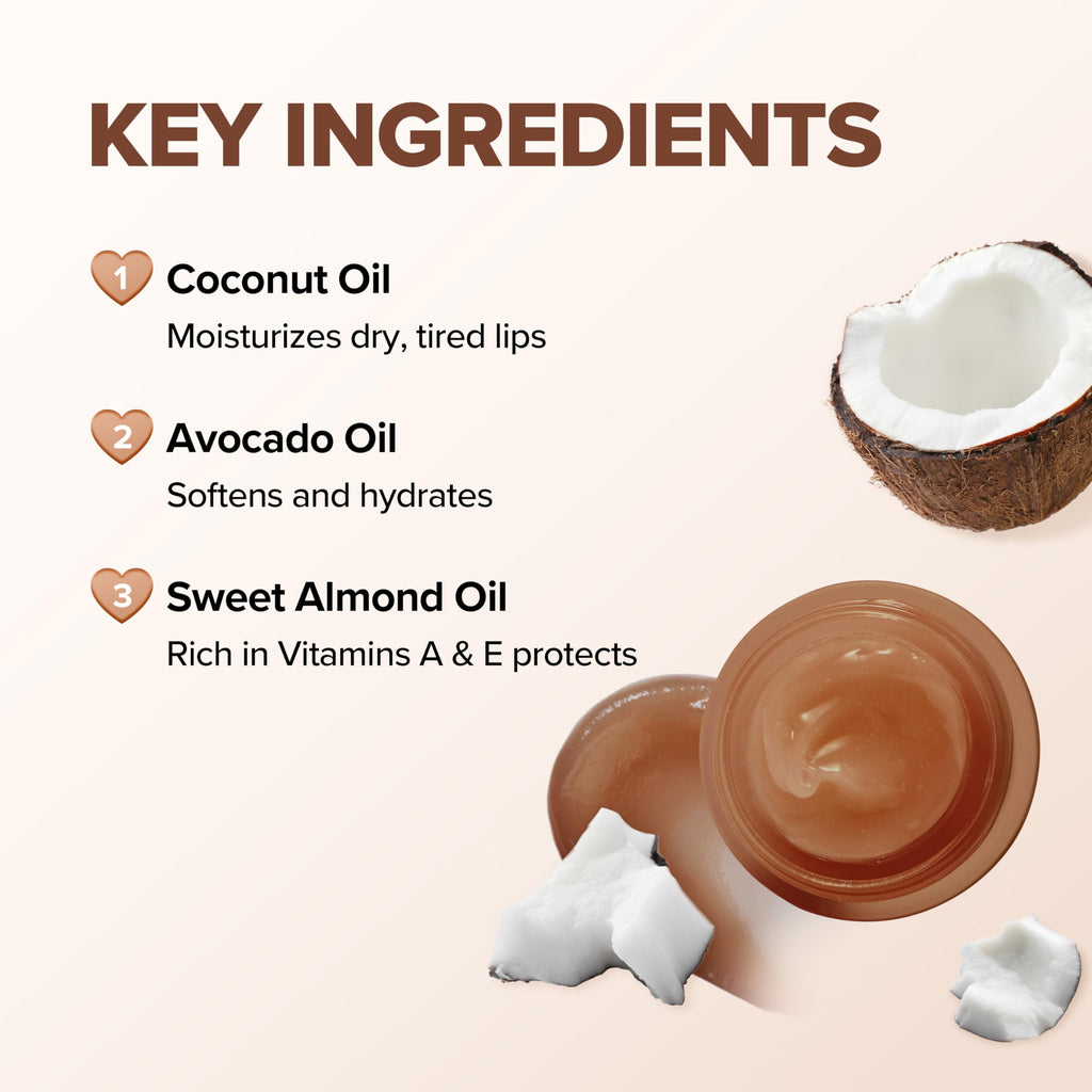 Klavuu Lip Mask Overnight (0.7oz) - Lip Moisturizer & Treatment for Very Dry, Lip Sleeping Mask, Chapped Lips, Korean Deep Hydrating Lip Balm with Coconut, Gentle Exfoliating