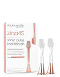 Supersmile Zina45 Replacement Brush Heads - Enhanced Cleaning for Sonic Pulse Toothbrush