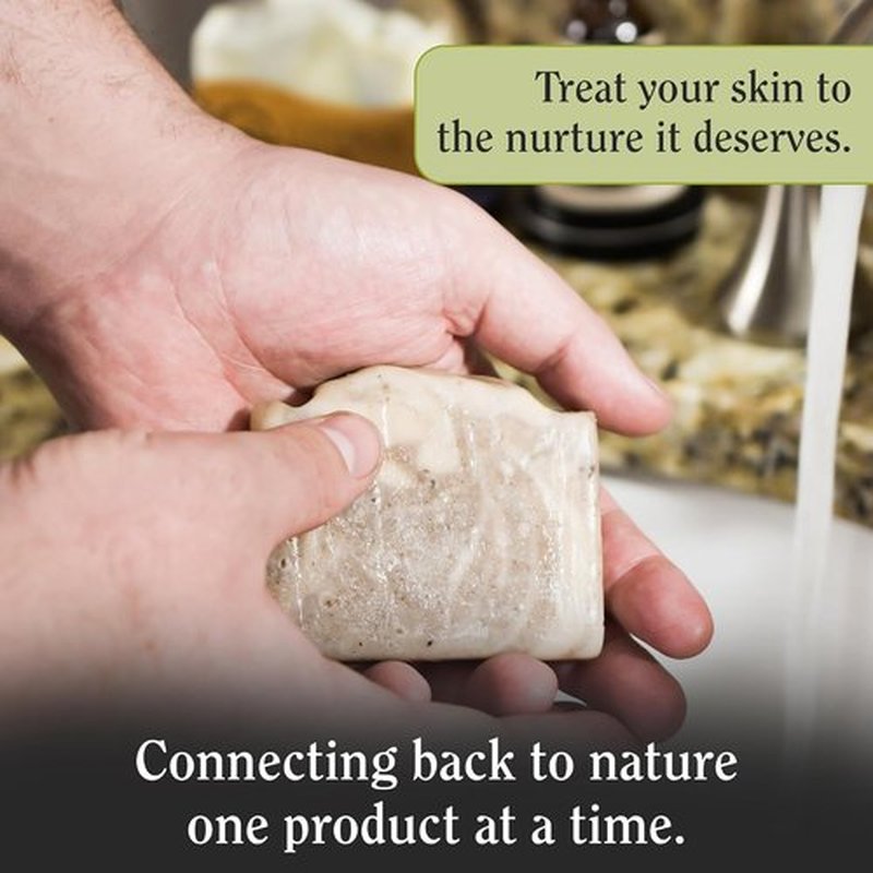 Compass Soap Petoskey Stone - Natural Bar Soap for Men | Gentle Lather & Minimalist Design | 5 oz. Pack of 2