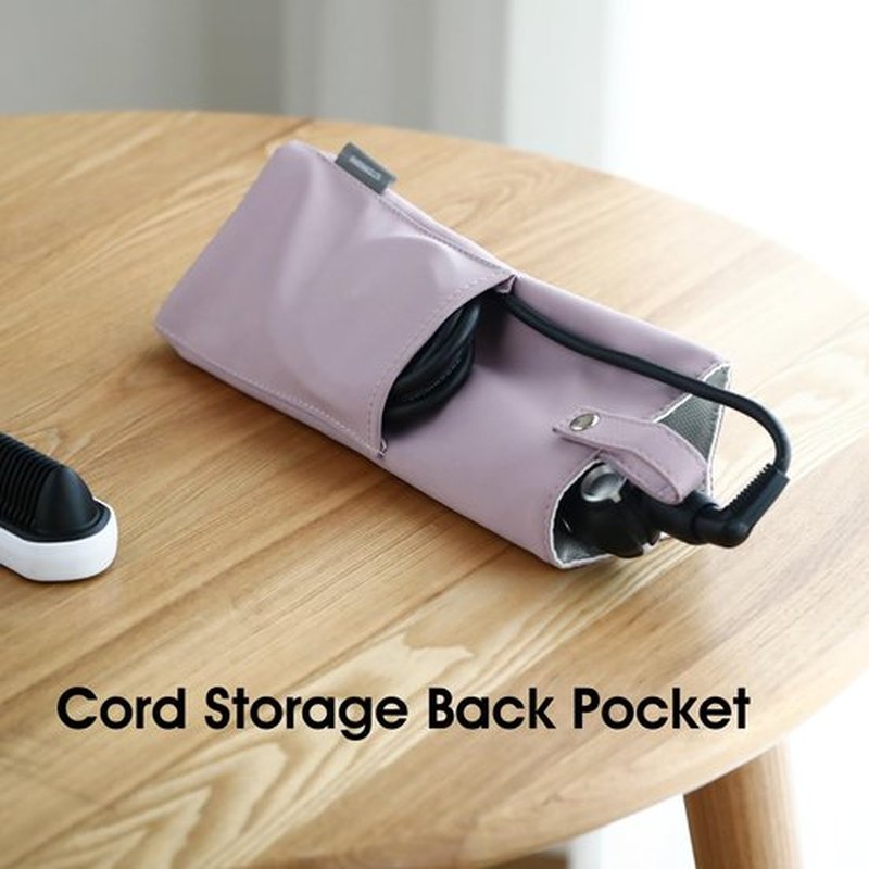 SHIMOYAMA Hair Iron Pouch, Heat Resistant Travel Bag for Curling Iron, Flat Iron Storage Bag, Hair Tools Organizer (Lilac)