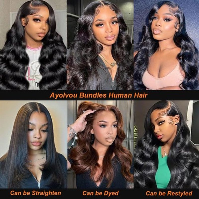12A Human Hair Bundles 18 18 18 Inch Raw Body Wave 3 Bundles Human Hair 100% Unprocessed Brazilian Virgin Hair Quick Weave Extensions Natural Black