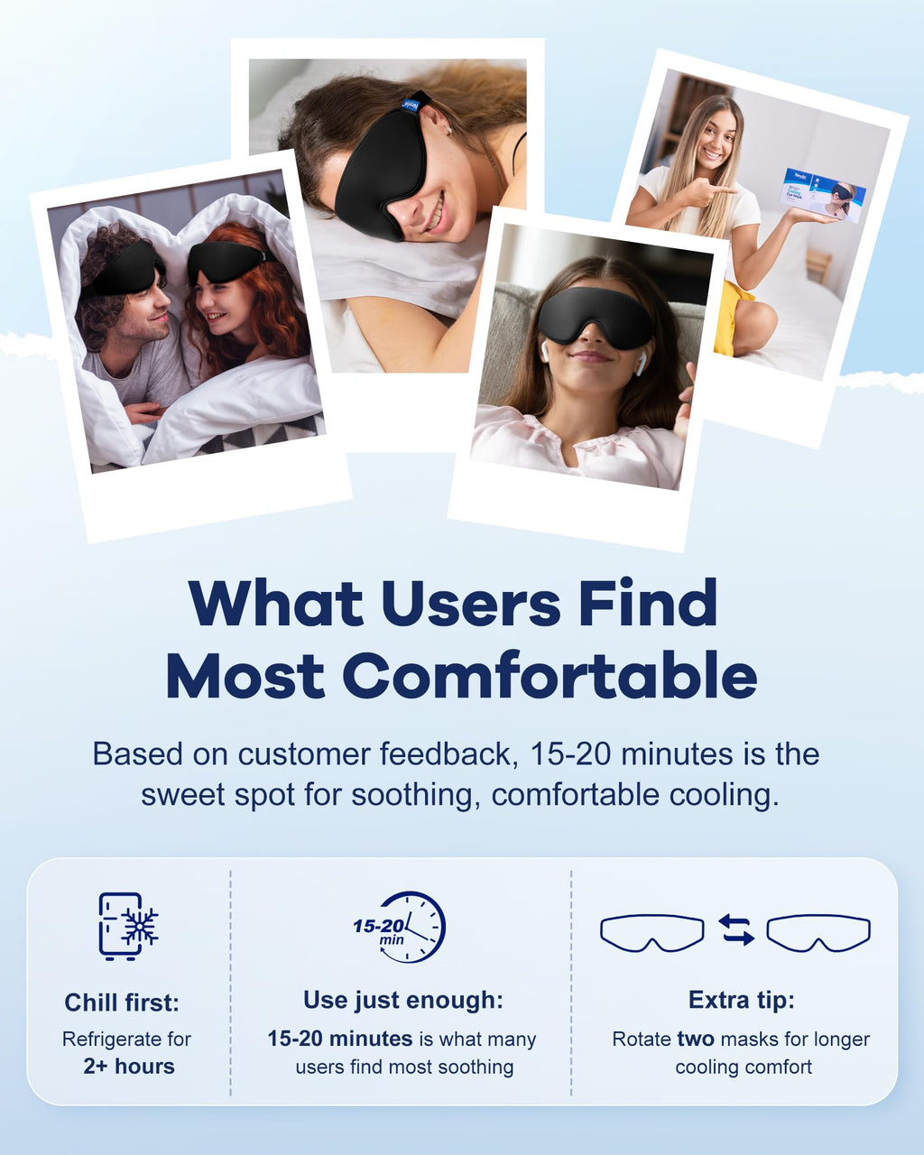 Cooling Gel Eye Mask for Puffy Eyes, Larger Full-Eye Cold Compress for Swelling, Ice-Cold Gel Therapy, Forehead & Upper Cheek Cooling Relief, Reusable Ice Pack for Eyes, FSA Eligible HSA, Black