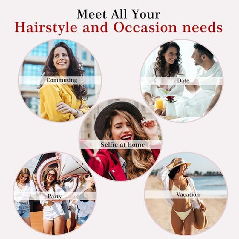Hahahope 3/8 Inch Curling Iron,9mm Tiny Curling Wand,Ceramic Small Barrel Curling Iron with Adjustable Temperature,Fast Heating,for Short & Long Hair