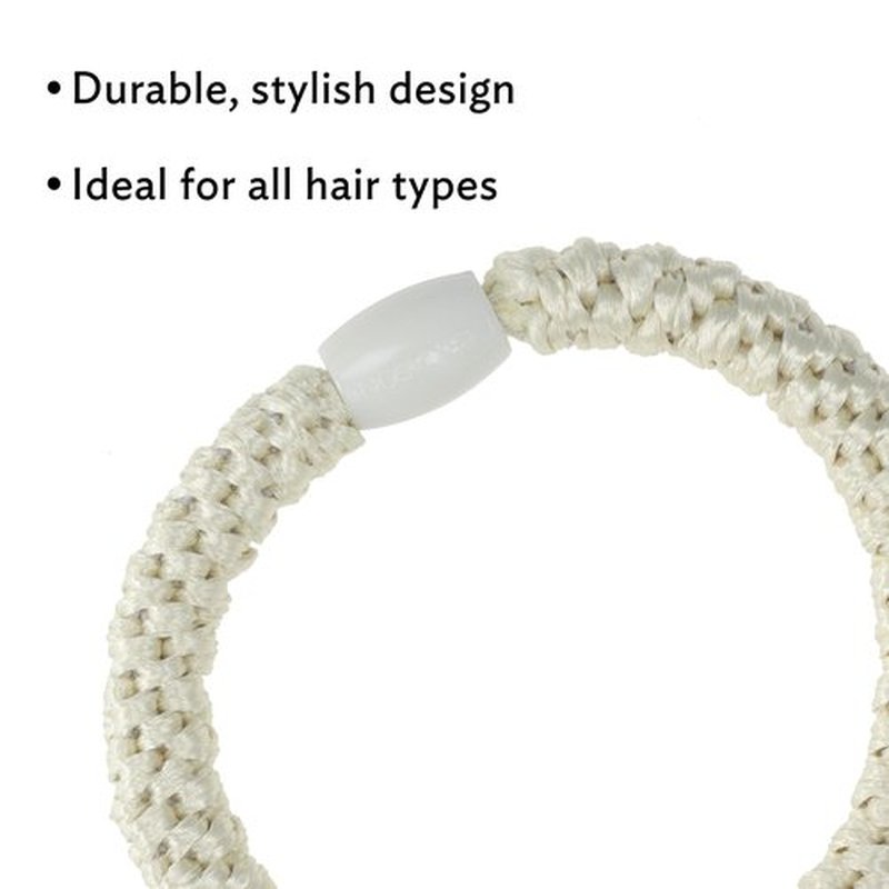 L. Erickson Pastel Hair Ties for Thick Hair, Grab & Go Pony Tube, 15 Pack, Taffy, Thick No-Crease Bands with Strong Hold, Damage-Free Design, Sweet Spring Colors