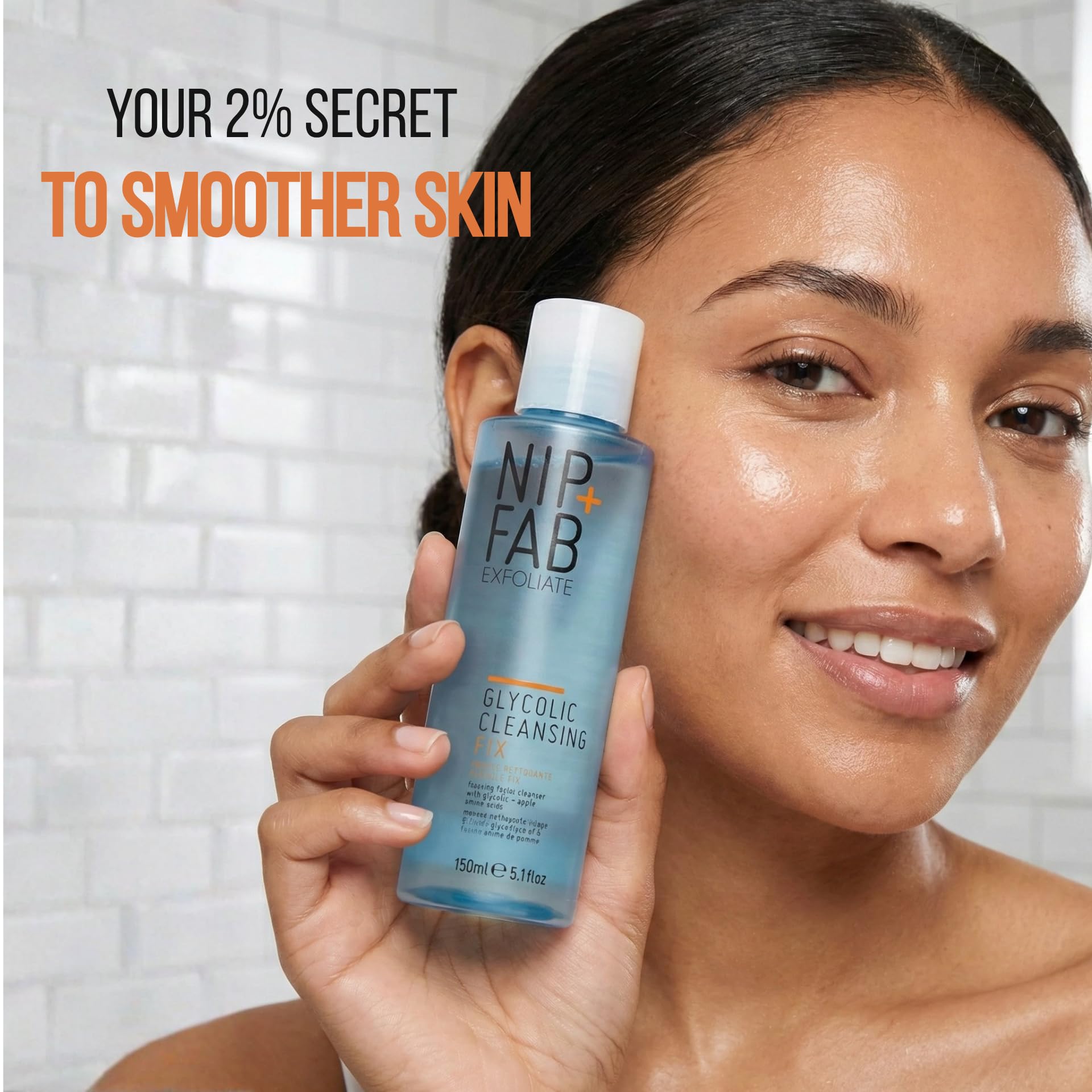 Nip + Fab Glycolic Cleansing Fix (5.1 fl oz) – Deep Cleansing Glycolic Acid Face Wash for Radiant Skin – Resurfacing AHA Facial Cleanser for Brightening, Smoothing & Pore Refining