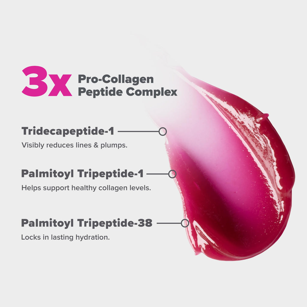 Paula’s Choice Pro-Collagen Peptide Gloss Lip Balm, Hydrates & Smooths Lips, Sheer & Glossy Finish for Fuller Lips, Deep Plum Sheer Tint, Non-Sticky, Cruelty-Free, 0.5 oz