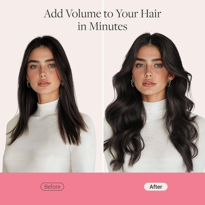 GOO GOO Genius Clip in Hair Extensions, 14inch 110g 7pcs, Seamless PU Clip in Hair Extensions, Virgin Real Human Hair, #4A Chocolate Brown