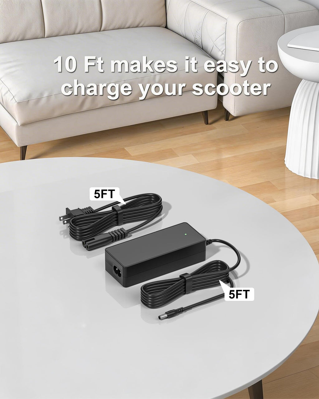 42V 2A Charger for EVERCROSS Scooter Charger Compatible with EV08E EV08S EV10K EV10K Pro EV10Z E5 Power Supply