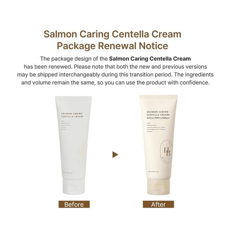 HEVEBLUE Salmon Caring Centella Cream - Hydrate & Rejuvenate Skin with Salmon PDRN & Centella | Korean Skincare