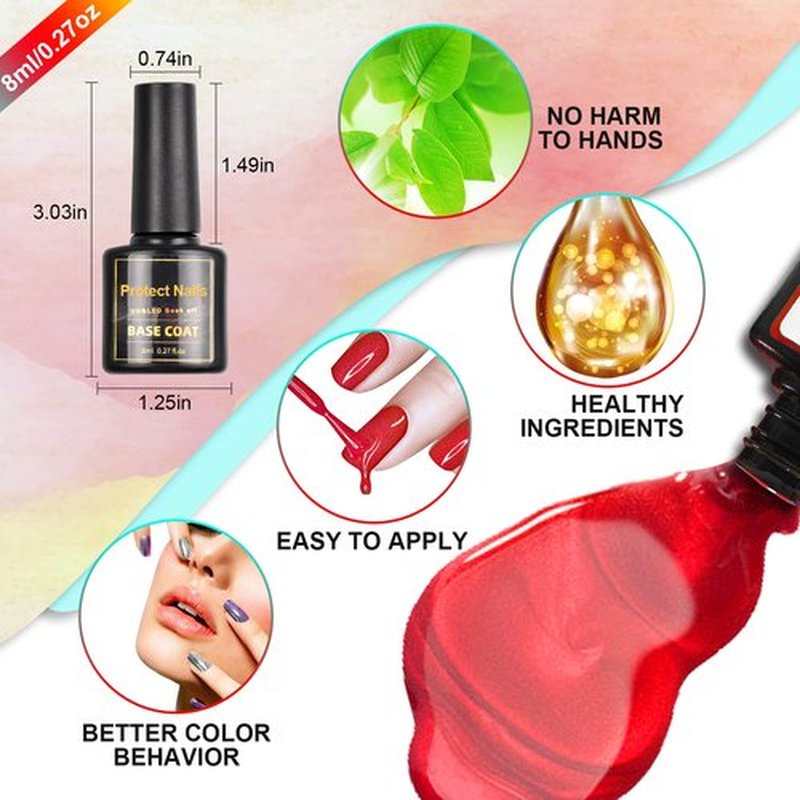 Erarrow Gel Nail Polish Set - Nail Polish 20 Colors, Popular Nail Art Colors UV LED Soak Off Nail Gel Kit (20 + 3)