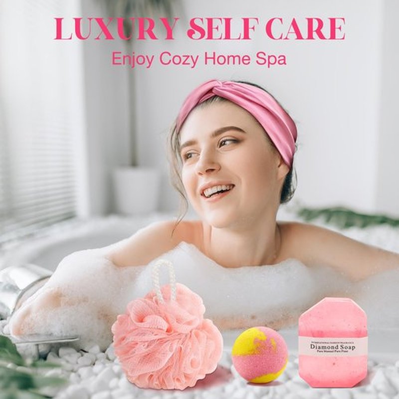 Birthday Gifts for Women - Self Care Gifts, Get Well Soon Gifts for Women, Unique Relaxing Spa Gifts Basket with Flannel Blanket, Tumbler, Socks, Soap & Candle, for Grandma Sister Mom, Wife, Her