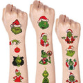 12 Sheets Christmas Temporary Tattoos, Christmas Birthday Party Supplies Christmas Party Decorations Xmas Party Favors for Holiday Tattoos Gifts Fake Tattoos Goodie Bag Fillers
