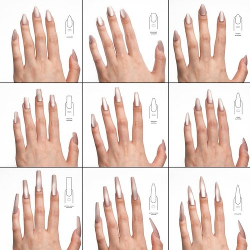 PSYTONE Matte Cat Eye Extra Long Stiletto Press On Nails|15 Sizes - 30 Nail, Frosted Nude Pink Reusable Fake Nails Kit with Glue & Tools, Velvet Matt Finish for Women, Wedding, Daily Wear