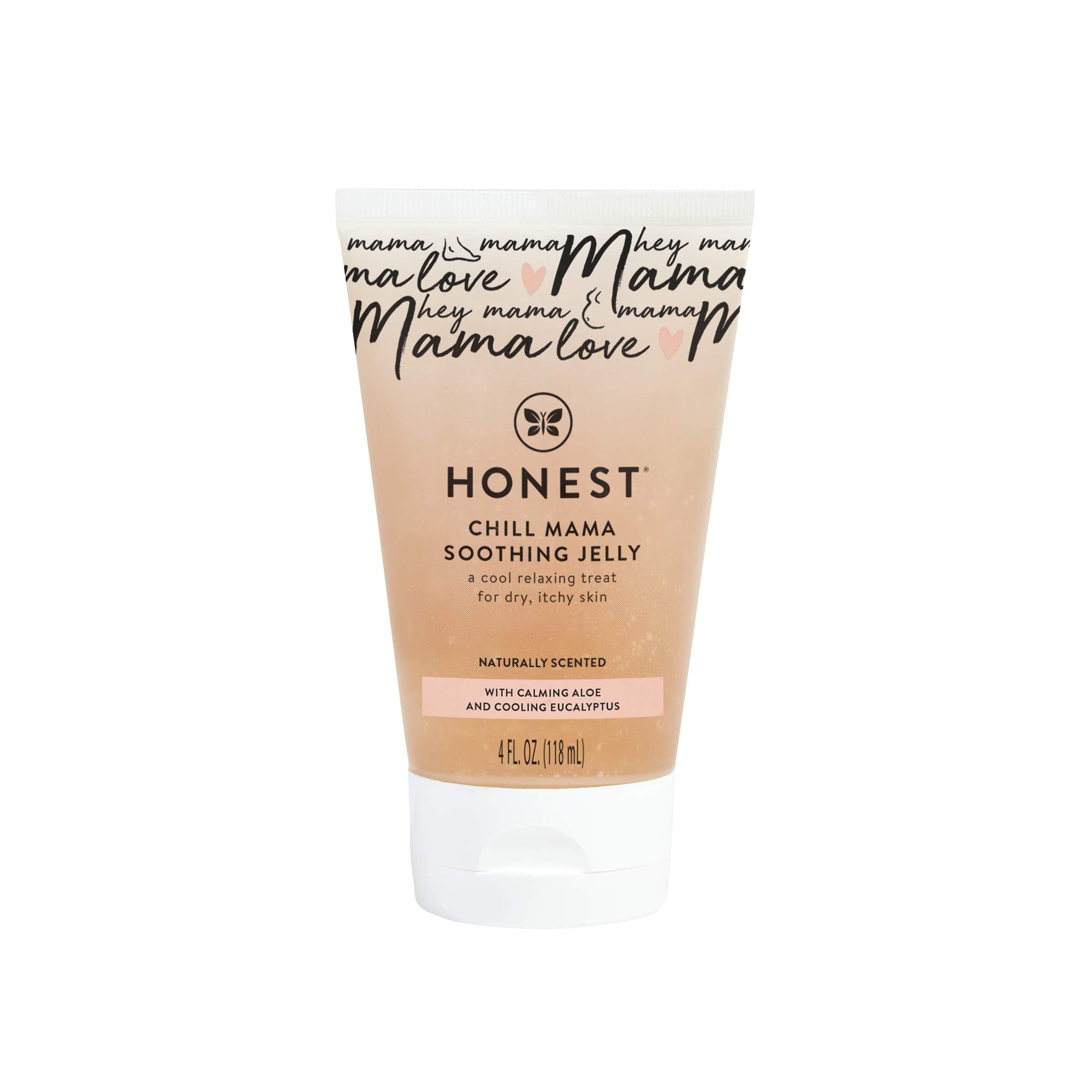 The Honest Company Mama Chill Soothing Jelly, Cooling Formula for Itchy Dry Growing Belly, Aloe and Eucalyptus Infused, 4 fl oz