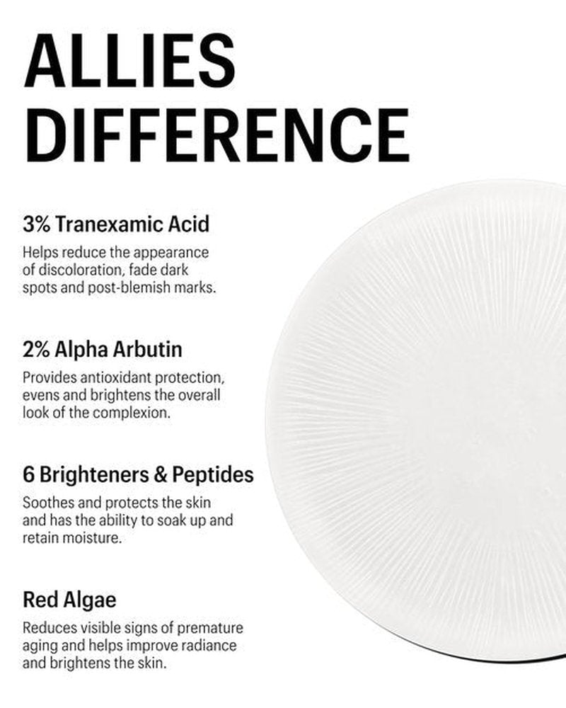 Allies of Skin Advanced Brightening Serum - Lightweight Daily Formula with 3% Tranexamic Acid | 1.6 fl oz