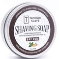 Taconic Shave Bay Rum Scent Shaving Soap - Barbershop Quality Lather with Coconut & Olive Oils - Classic Wet Shave Made in USA