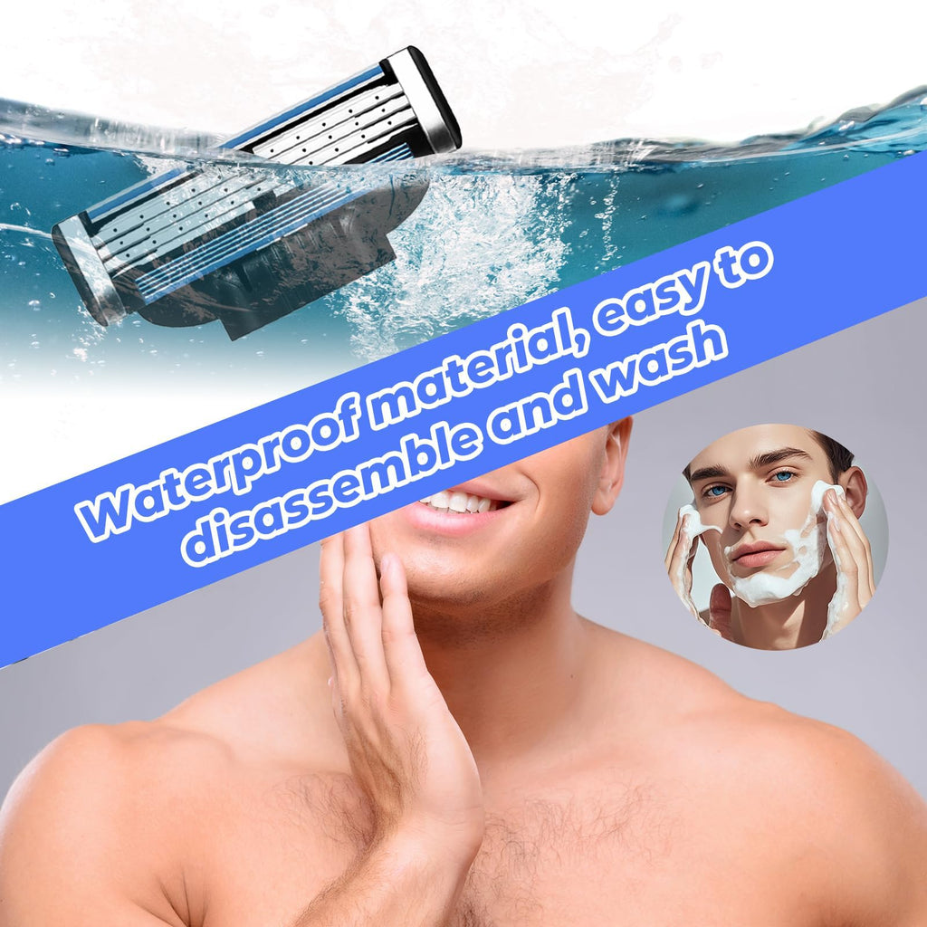 Mach 3 Razor Blade Refills for Men - 24PCS Compatible With Mach3 Razors, Triple-layer Manual Compatible with Mach 3 Razor Blades Refills Pack, Precisi