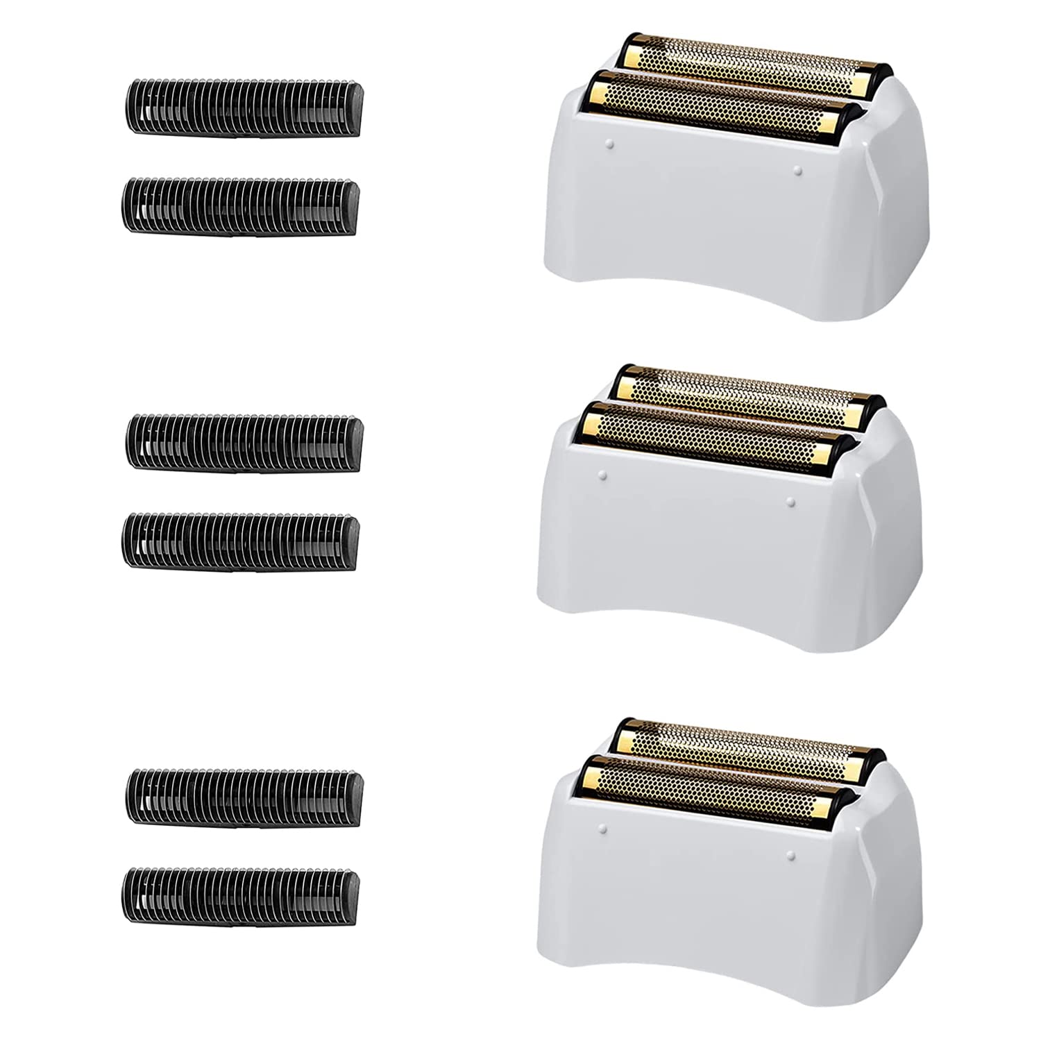 Pro Shaver Replacement Foil and Cutters Compatible With Andis #17155 & #17150#17200 Shaver Pro Foil (andis-sliver-3packs)