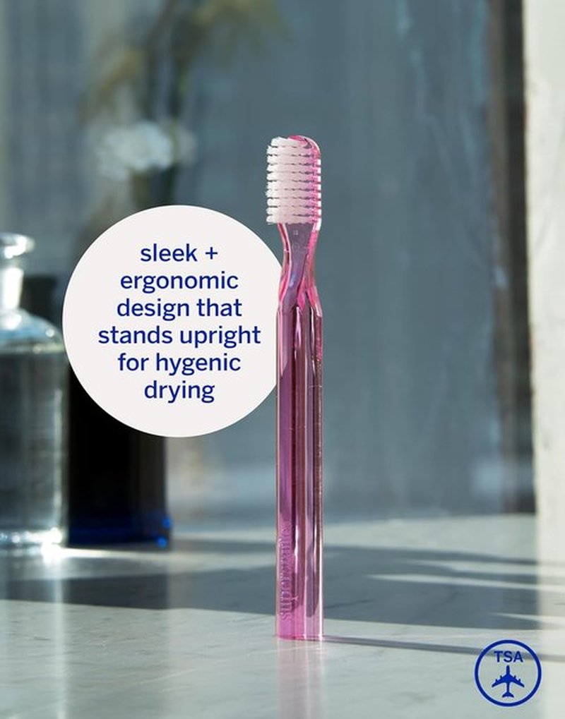 Supersmile 45° Patented Toothbrush - New Generation Design, Pink | 2 Count