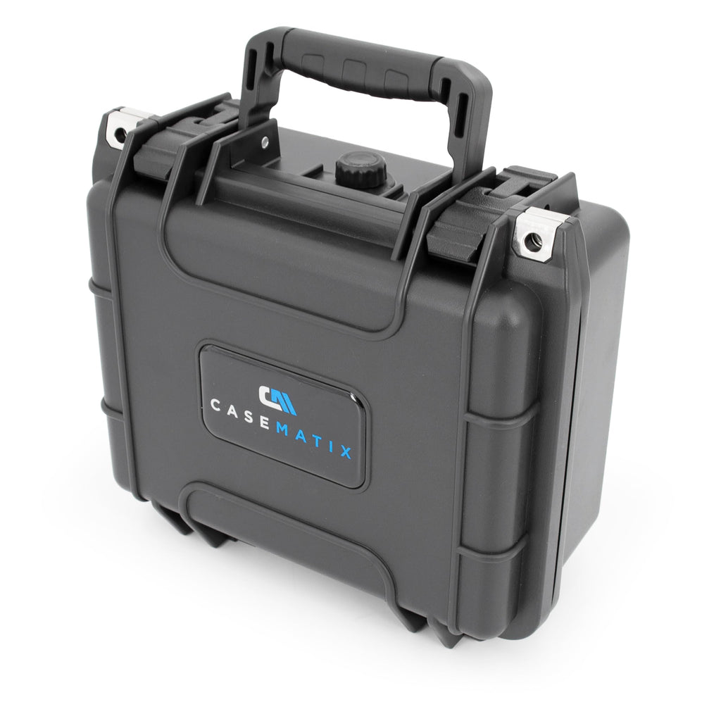 Casematix 11" Waterproof Studio Recording Microphone Case Compatible with Blue Ember Xlr Condenser Microphone and Audio Accessories