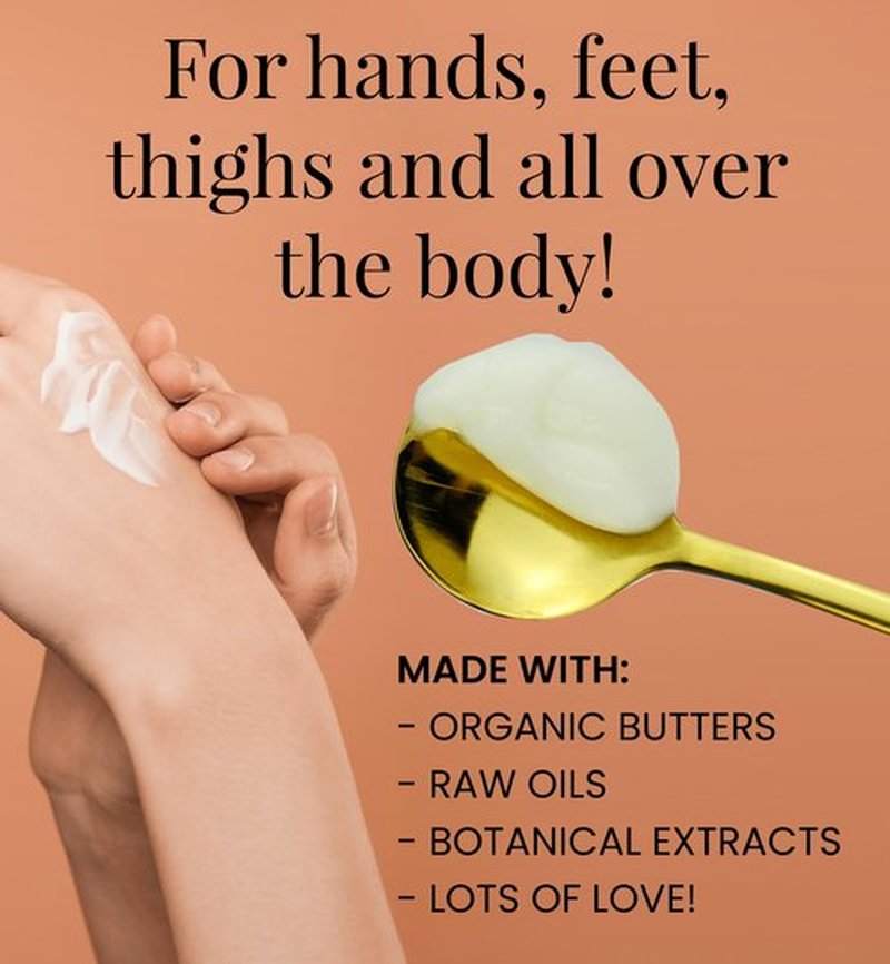 Beesaluxe Moisturall Original All-Purpose Body & Face Butter - Propolis, Honeyquat, Cocoa & Shea - Rich Moisturizer for Sensitive, Dry Skin (8 Ounce)