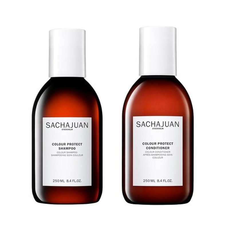 SACHAJUAN Colour Protect Shampoo and Conditioner Set - Ocean Silk Technology for Color Fade Prevention | UV Defense | Vegan & Paraben-Free | 2 x 8.45 oz