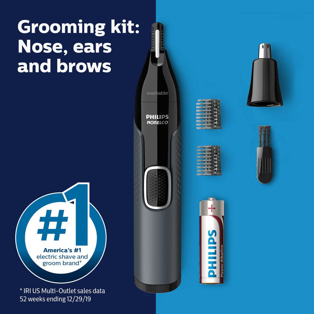 Norelco Philips Nose Trimmer 3000, for Nose, Ears Eyebrows, NT3600/62 (Pack of 4)
