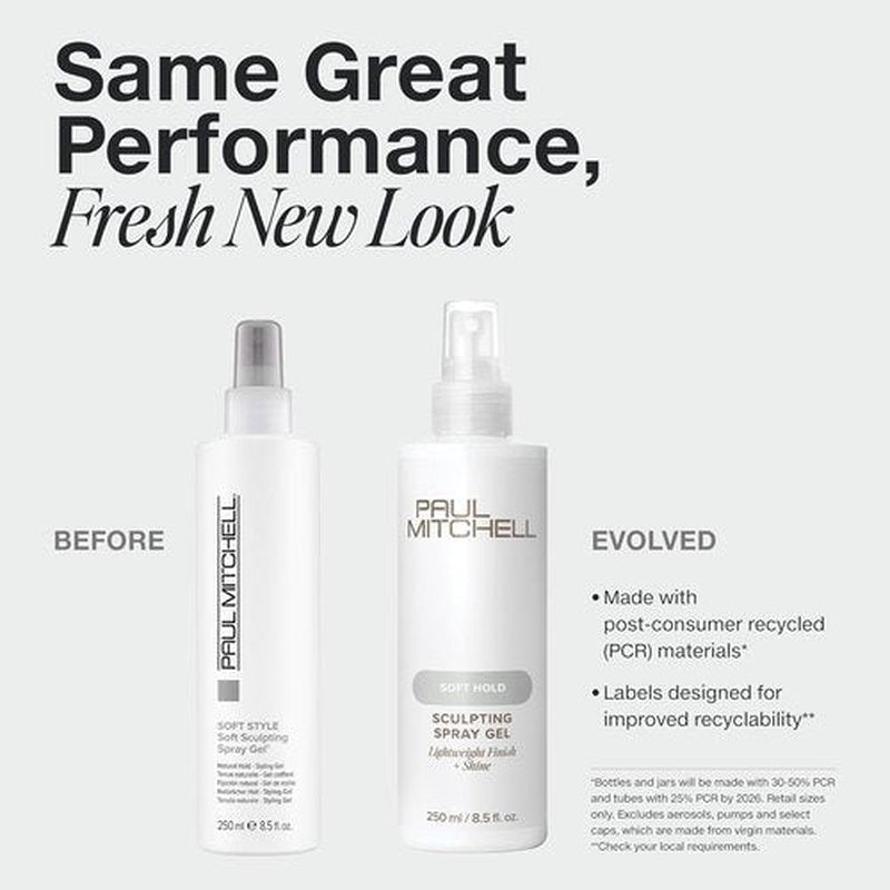 Paul Mitchell Soft Sculpting Spray Gel - Natural Hold & Soft Finish for All Hair Types