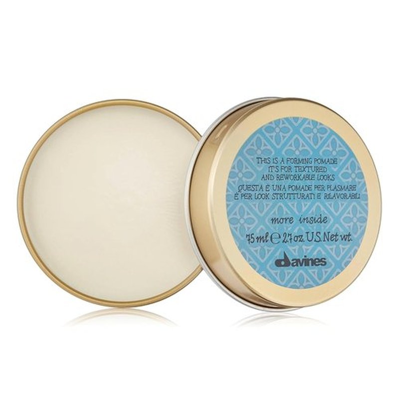 Davines Forming Pomade - Medium Hold for Short Hair Styling | Lightweight Formula, Natural Shine, 2.54 Fl Oz